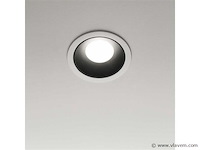 100 x downlight fitting – gu10 – zwart/wit – ip20 - afbeelding 1 van  4