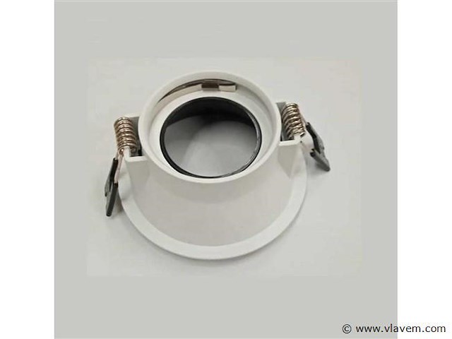 100 x downlight fitting – gu10 – zwart/wit – ip20 - afbeelding 3 van  4