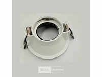 100 x downlight fitting – gu10 – zwart/wit – ip20 - afbeelding 4 van  5