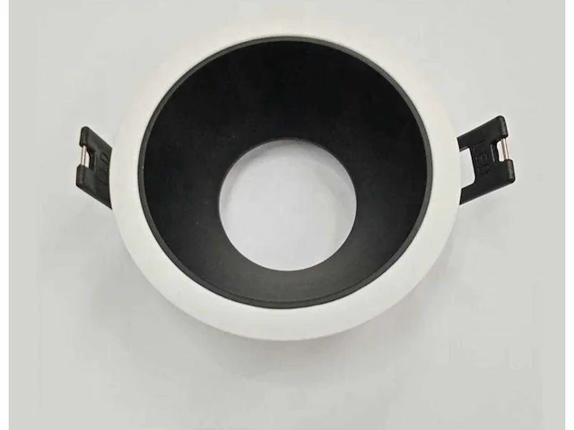 100 x downlight fitting – gu10 – zwart/wit – ip20 - afbeelding 2 van  4