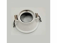100 x downlight fitting – gu10 – zwart/wit – ip20 - afbeelding 3 van  4