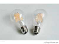 100 x filament led ball lamp 4w – 4200k neutraal wit – e27 - helder glas - afbeelding 5 van  5