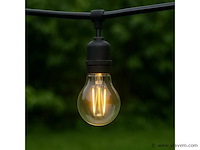 100 x filament led ball lamp 4w – 4200k neutraal wit – e27 - helder glas - afbeelding 2 van  5