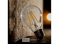 100 x filament led ball lamp 4w – 4200k neutraal wit – e27 - helder glas - afbeelding 5 van  6