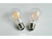 100 x filament led ball lamp 4w – 4200k neutraal wit – e27 - helder glas - afbeelding 6 van  6