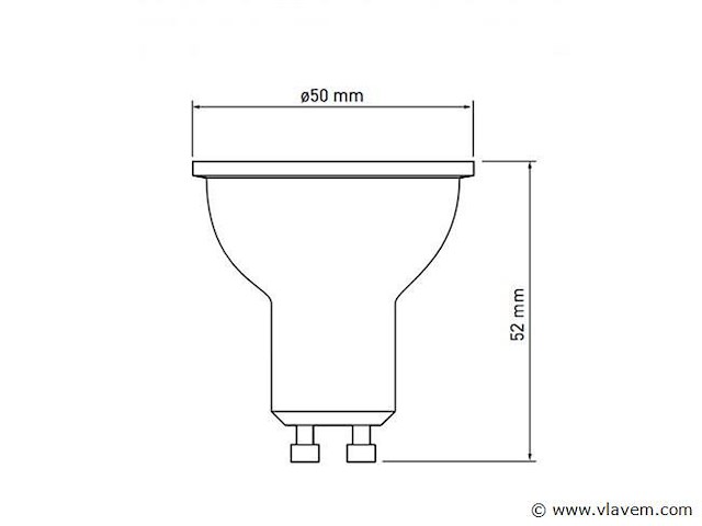 100 x gt gu10 ledlampen met lens 4000k - afbeelding 6 van  10