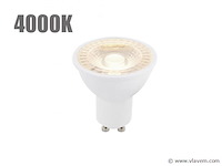 100 x gt gu10 ledlampen met lens 4000k - afbeelding 1 van  10