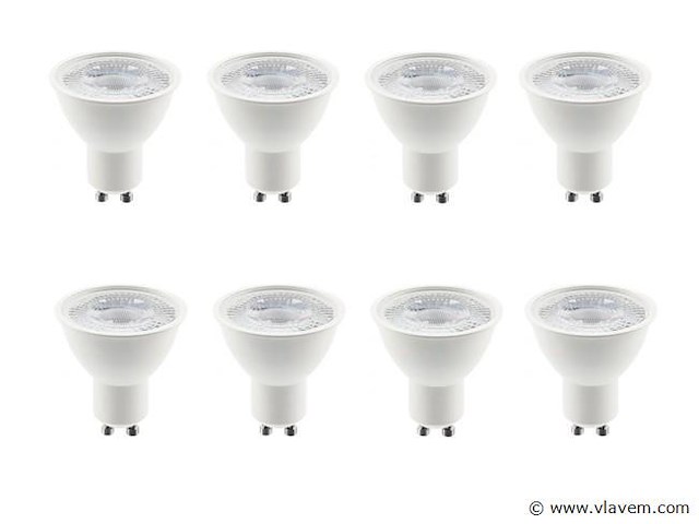 100 x gt gu10 ledlampen met lens 4000k - afbeelding 3 van  10