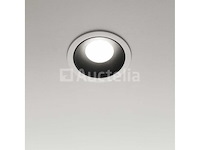 100 x gu10 flush mounts – rond – ip20 – zwart / wit - afbeelding 1 van  4