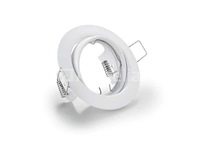 100 x gu10 inboude beugels met dop – verstelbaar – wit – ip20 - afbeelding 4 van  5