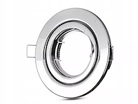 100 x gu10 inbouw armatuur chroom met lamphouder - afbeelding 4 van  9