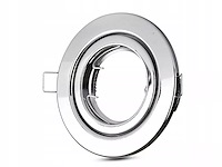 100 x gu10 inbouw armatuur chroom met lamphouder - afbeelding 4 van  9