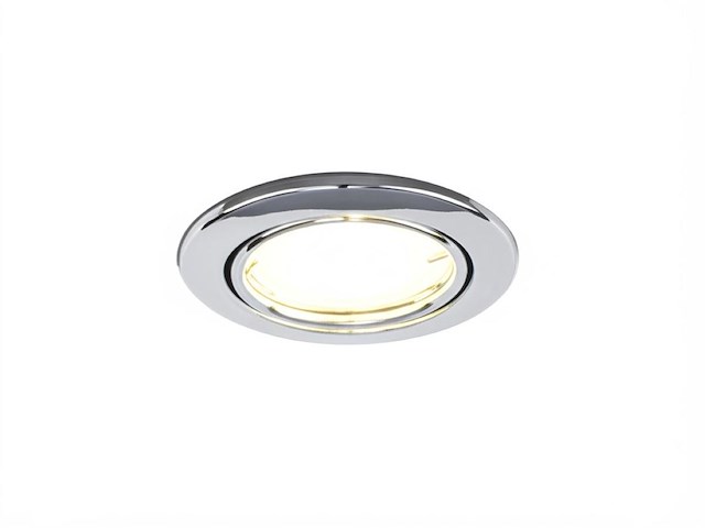 100 x gu10 inbouw armatuur chroom met lamphouder - afbeelding 2 van  9