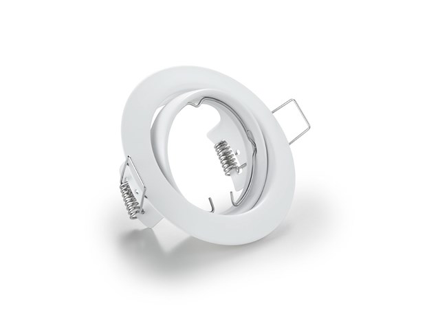 100 x gu10 inbouw armatuur zand wit met lamphouder - afbeelding 1 van  7