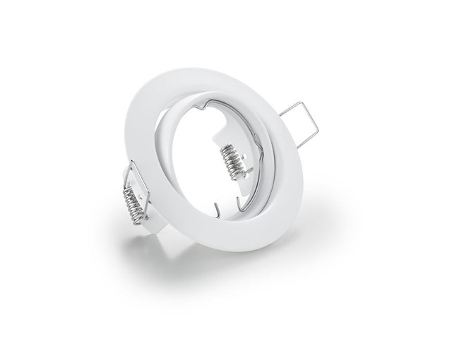 100 x gu10 inbouw armatuur zand wit met lamphouder - afbeelding 1 van  7