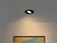 100 x gu10 inbouw armatuur zand zwart met lamphouder - afbeelding 3 van  8