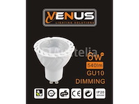 100 x gu10 led-lampen – 6w – dimbare lampen – 6500k – koel wit – ip20 - afbeelding 1 van  4