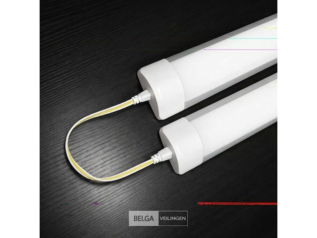 100 x led batten 18w – 60cm – 6500k koud wit – ip20 stofdicht – koppelbaar - afbeelding 4 van  6