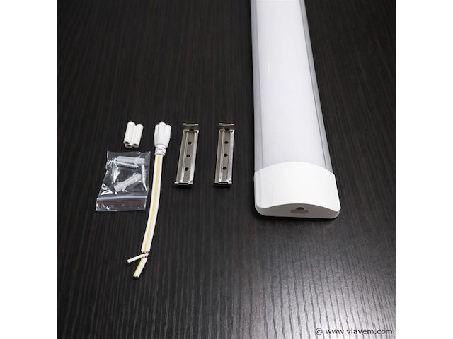 100 x led batten 36w – 120cm – 6500k koud wit – ip20 stofdicht – koppelbaar - afbeelding 3 van  5