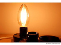 100 x led filament lamp c35 – 6w – e14 – dimbaar – 2700k warm wit - afbeelding 1 van  3