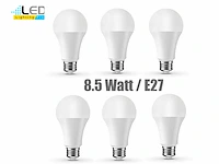 100 x led lamp opaal wit 8.5 watt a60 - afbeelding 9 van  9