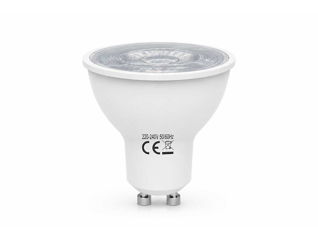 100 x led spot gu10 – 6w – 4200k neutraal wit – ip20 - afbeelding 1 van  4