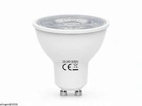 100 x led spot gu10 – 6w – 4200k neutraal wit – ip20 - afbeelding 2 van  5