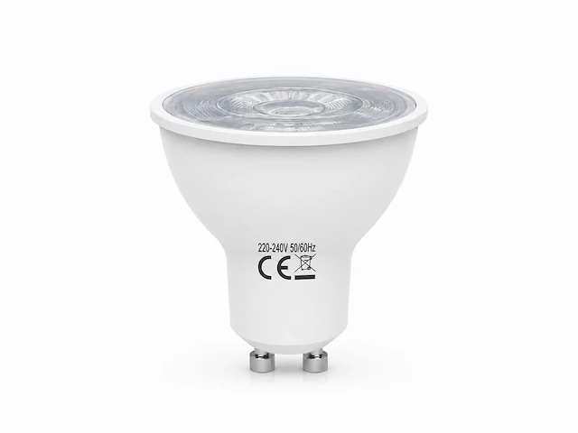 100 x led spot gu10 – 6w – 4200k neutraal wit – ip20 - afbeelding 1 van  4