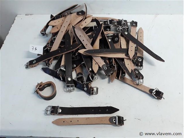 100 x lederen riempjes 15 cm - afbeelding 1 van  2