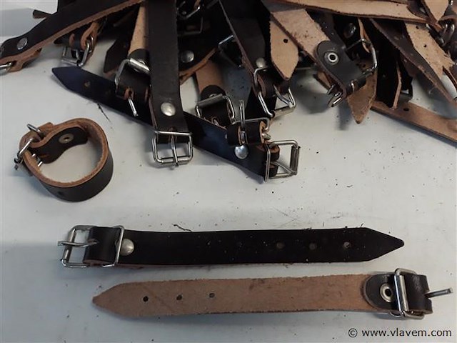100 x lederen riempjes 15 cm - afbeelding 2 van  2