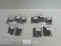 100 x metaalvijs inox 50 mm - afbeelding 1 van  3
