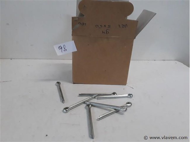 100 x splitpennen 6,3x63 mm - afbeelding 2 van  2