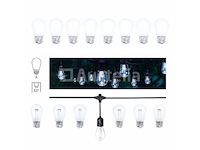 100 x st45 filament shockproof led lamp – 6000k koud wit – e27 – wit - afbeelding 5 van  5