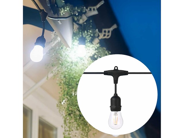 100 x st45 filament shockproof led lamp – 6000k koud wit – e27 – wit - afbeelding 3 van  10