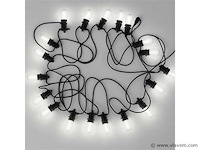 100 x st45 filament shockproof led lamp – 6000k koud wit – e27 – wit - afbeelding 4 van  5