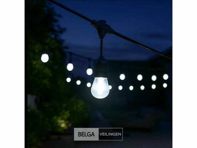 100 x st45 filament shockproof led lamp – 6000k koud wit – e27 – wit - afbeelding 2 van  6