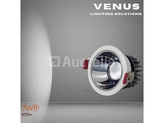 100 x verzonken led-spotlights – 7w – 6500k koel wit – wit/zilver - afbeelding 3 van  4