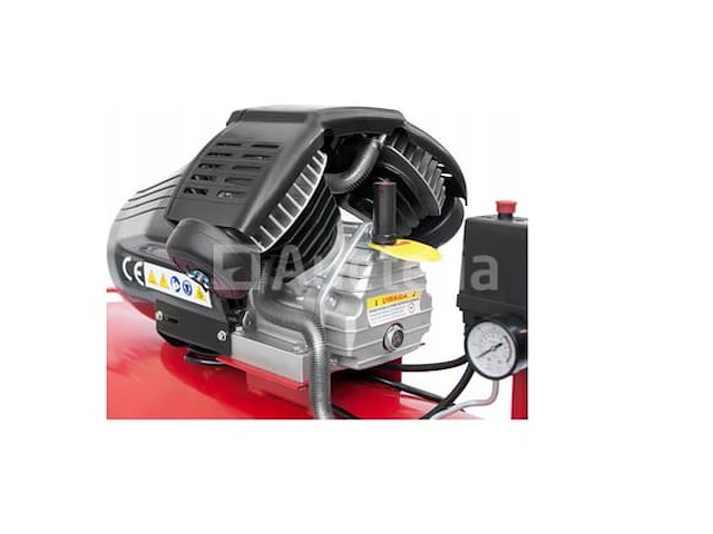 100l kraft&dele professionele dubbelzuiger oliecompressor - afbeelding 3 van  5