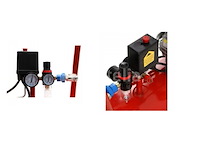 100l kraft&dele professionele dubbelzuiger oliecompressor - afbeelding 4 van  5