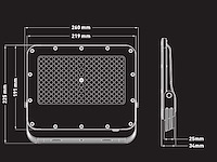 100w 3000k led breedstraler met lens waterdicht (16x) - afbeelding 6 van  8