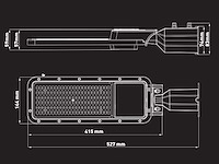 100w 3000k led straatverlichting met lens waterdicht (4x) - afbeelding 6 van  12