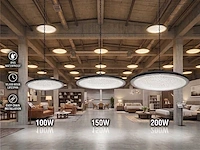 100w 3000k led ufo highbay slim waterdicht met lens(20x)