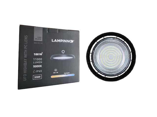 100w 5000k led ufo highbay met lens waterdicht(10x) - afbeelding 8 van  9