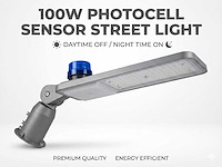 100w 5000k straatverlichting fotocel sensor waterdicht(4x) - afbeelding 2 van  8