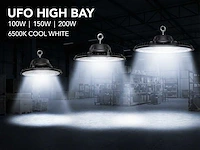 100w 6500k pro led ufo highbay waterdicht(32x)
