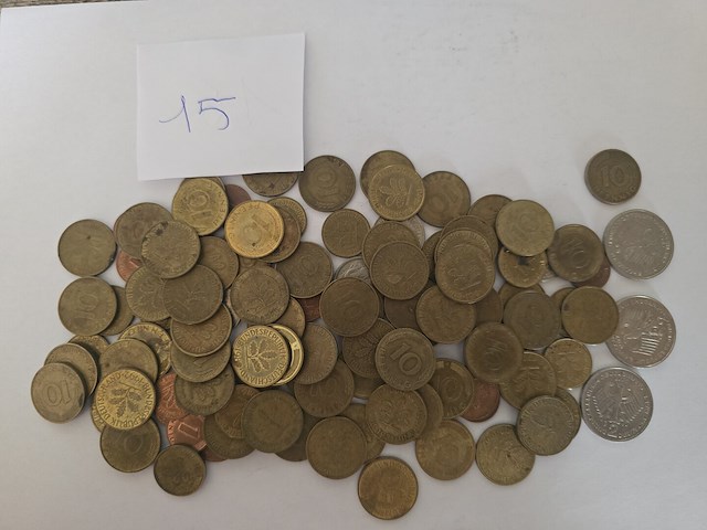 100x duitsland: mix pfenning & mark - afbeelding 1 van  6