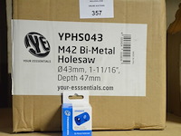 100x holesaw diam 43 mm - afbeelding 1 van  2