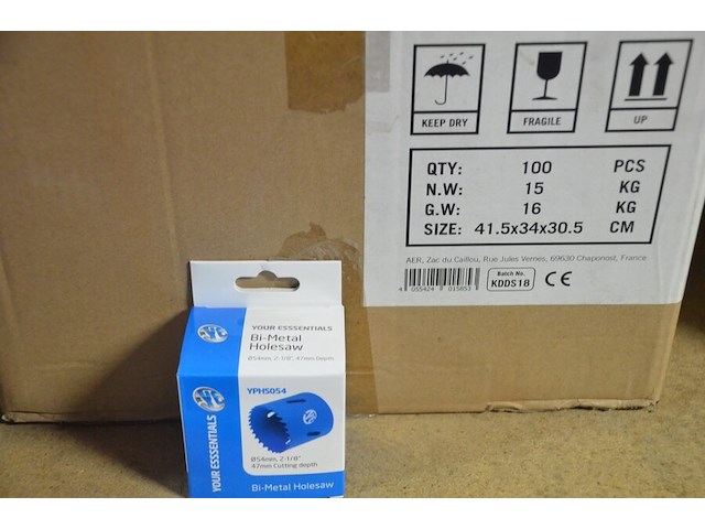 100x holesaw diam 54 mm - afbeelding 2 van  3