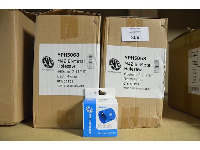 100x holesaw diam 68 mm - afbeelding 1 van  1