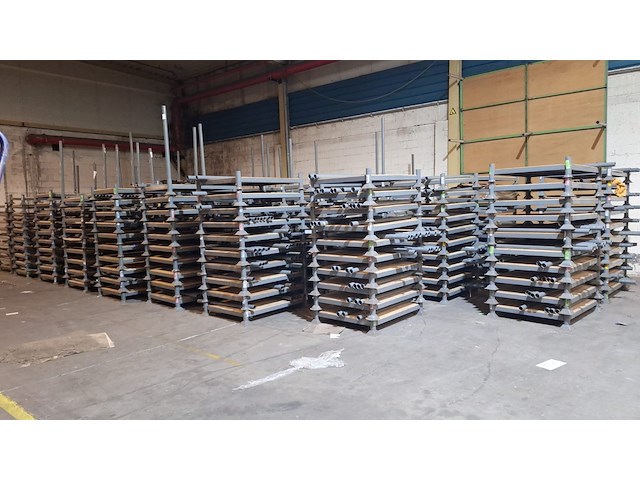 100x stapelbare metalen opslagframe (demonteerbaar) - afbeelding 2 van  2